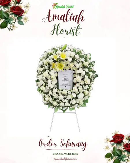 Krans Bunga Duka Tugu Kecil